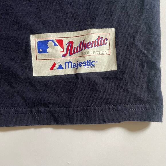 MLB Boston Red Sox Majestic Authentic Collection Baseball Team T-shirt Navy - Picture 4 of 7